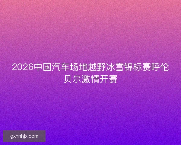 2026中国汽车场地越野冰雪锦标赛呼伦贝尔激情开赛